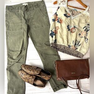 Azure Skies cotton skinny cargo pants